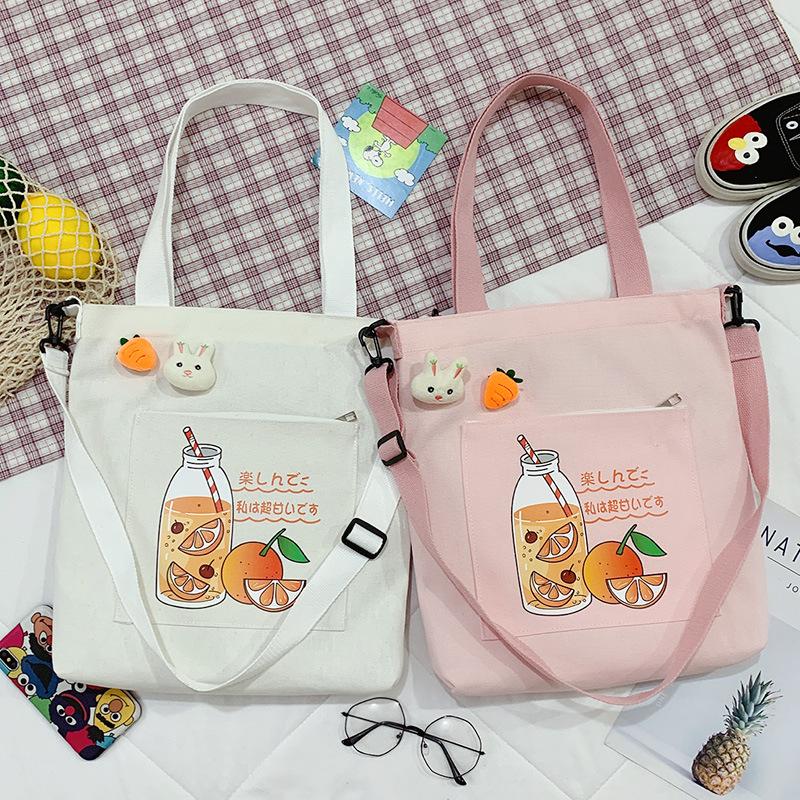 Fashion Pink White Cute Wholesale New Canvas Bag Women's Literature And Art Shoulder HandBag Crossbody For Women Girls
Fashion Pink White Cute Wholesale New Canvas Bag Women's Literature And Art Shoulder HandBag Crossbody For Women Girls