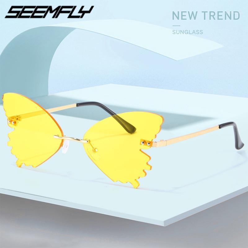 Seemfly Butterfly Rimless Sunglasses Women Luxury Fashion Steampunk Sun Glasses Vintage Eyewear UV400 Shades Oculos Feminino New1
Seemfly Butterfly Rimless Sunglasses Women Luxury Fashion Steampunk Sun Glasses Vintage Eyewear UV400 Shades Oculos Feminino New1