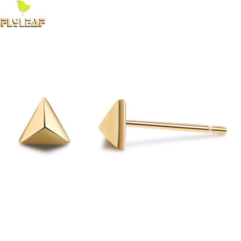 Stud Flyleaf Simple Geometric Triangle 14k Gold 100% 925 Sterling Silver Earrings For Women Tiny Earings Fashion Jewelry Fine
Stud Flyleaf Simple Geometric Triangle 14k Gold 100% 925 Sterling Silver Earrings For Women Tiny Earings Fashion Jewelry Fine