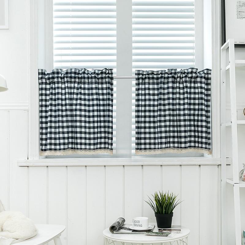 Japanese Navy Blue Samll Curtains Plaid Short Curtain Lace Curtain Coffee Panel Drape for The Kitchen Cabinet, Wine red
Japanese Navy Blue Samll Curtains Plaid Short Curtain Lace Curtain Coffee Panel Drape for The Kitchen Cabinet, Wine red