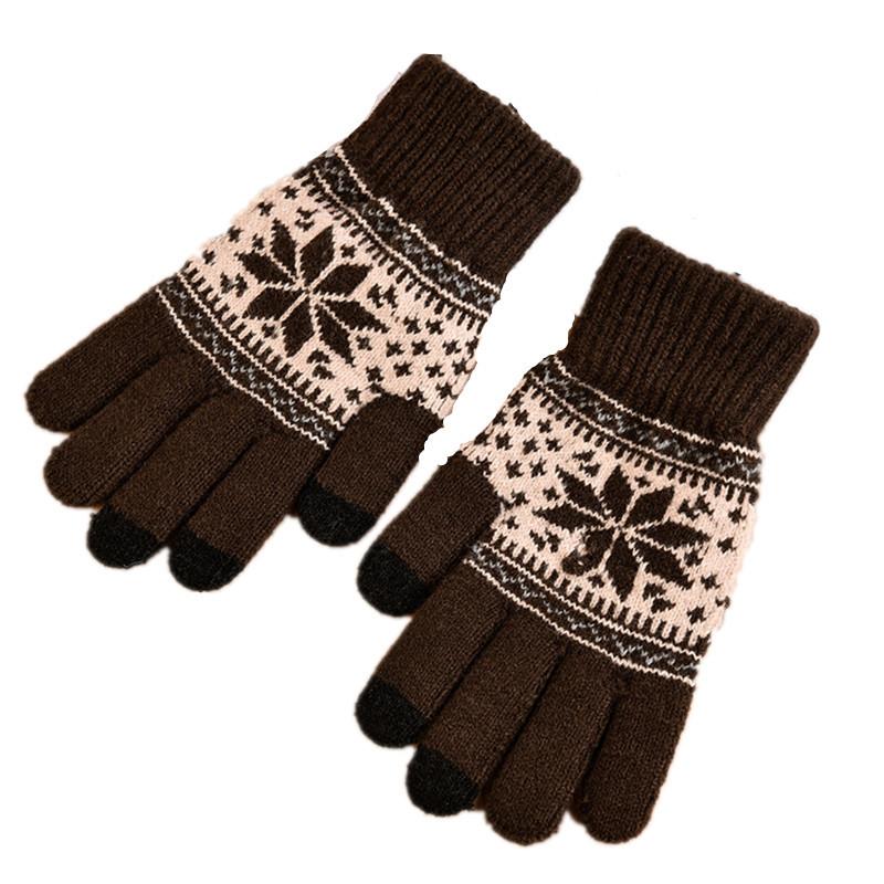 Winter Outdoor Touch Screen Gloves Classic Snowflake Jacquard Warm Gloves Imitation Cashmere Full Finger
Winter Outdoor Touch Screen Gloves Classic Snowflake Jacquard Warm Gloves Imitation Cashmere Full Finger