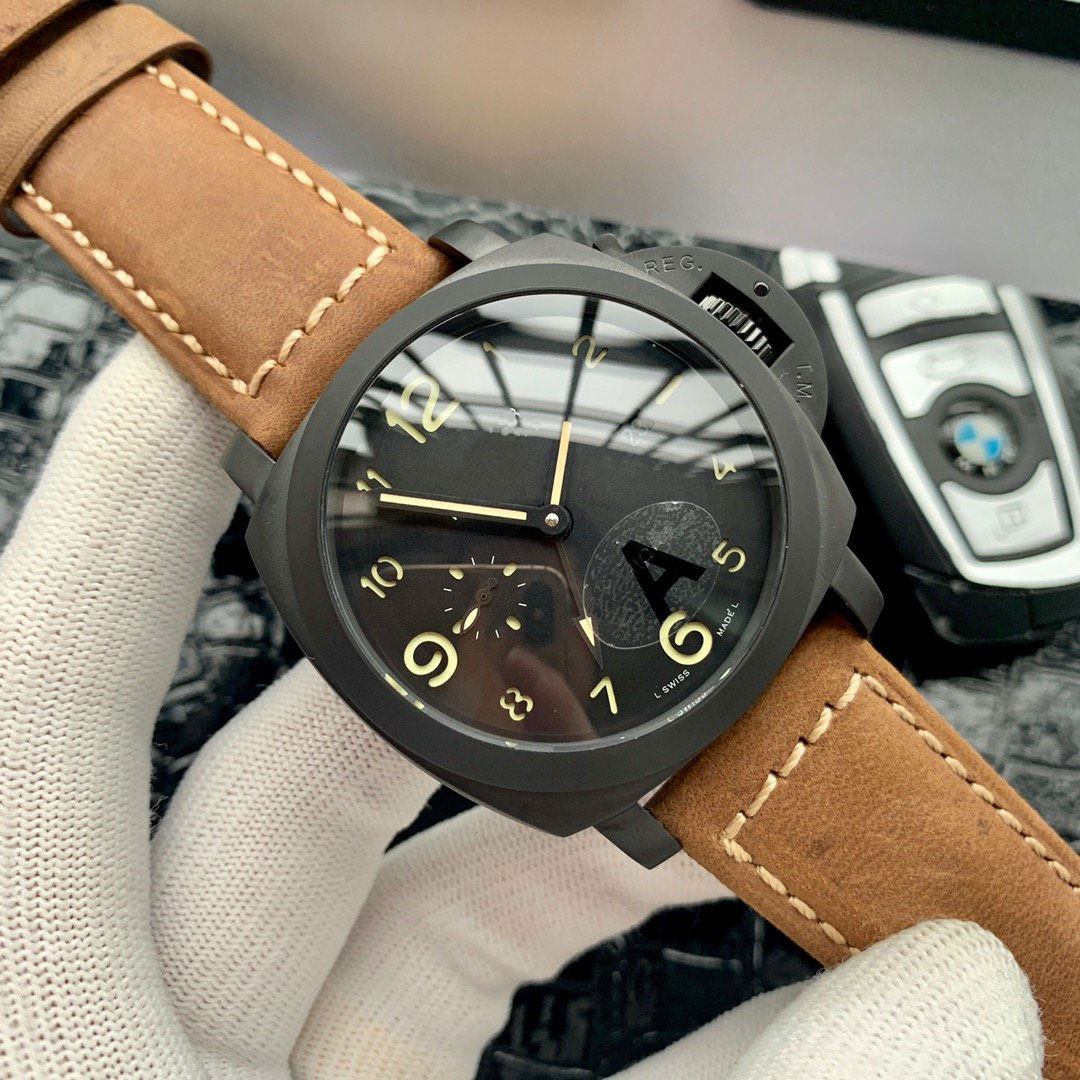 Men's Watches PAM 316L Stainless Steel 44MM13MM Japanese Mechanical Movement for Man Automatic Wristwatches special wristwatches1, Black
Men's Watches PAM 316L Stainless Steel 44MM13MM Japanese Mechanical Movement for Man Automatic Wristwatches special wristwatches1, Black