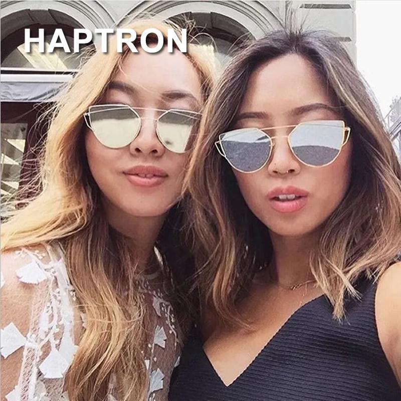 HAPTRON Fashion Sunglasses Women Cat Eye brand Designer Ladies metal Frame mirror Sun Glasses gold lens Eyewear female
HAPTRON Fashion Sunglasses Women Cat Eye brand Designer Ladies metal Frame mirror Sun Glasses gold lens Eyewear female