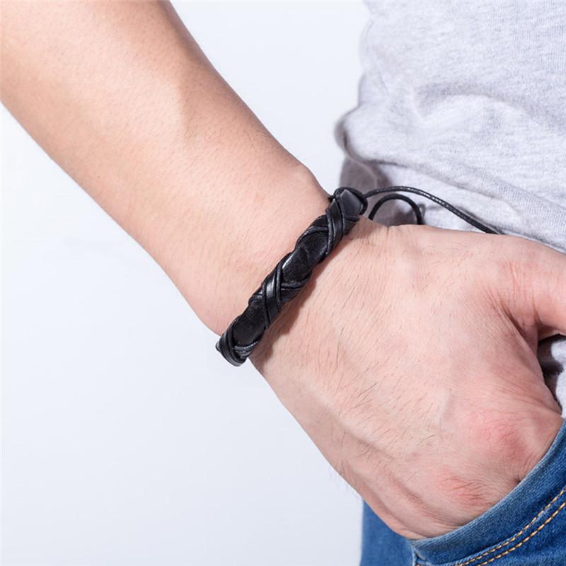 Women Men Jewelry Handmade Vintage Punk Braided Genuine Leather Bracelet Fashion Brown Charm Bracelets & Bangles For Gift
Women Men Jewelry Handmade Vintage Punk Braided Genuine Leather Bracelet Fashion Brown Charm Bracelets & Bangles For Gift