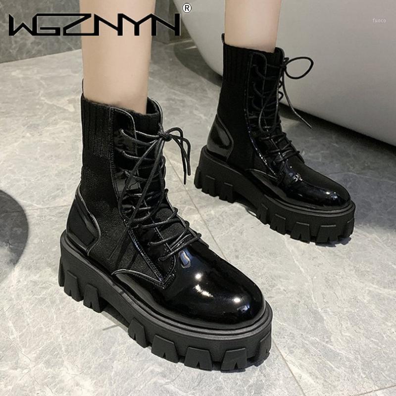 Classic Patent Leather Black High Platform Boots Women Fashion Brand Boots Women Non-slip Wear-resistant Sole Ankle1
Classic Patent Leather Black High Platform Boots Women Fashion Brand Boots Women Non-slip Wear-resistant Sole Ankle1