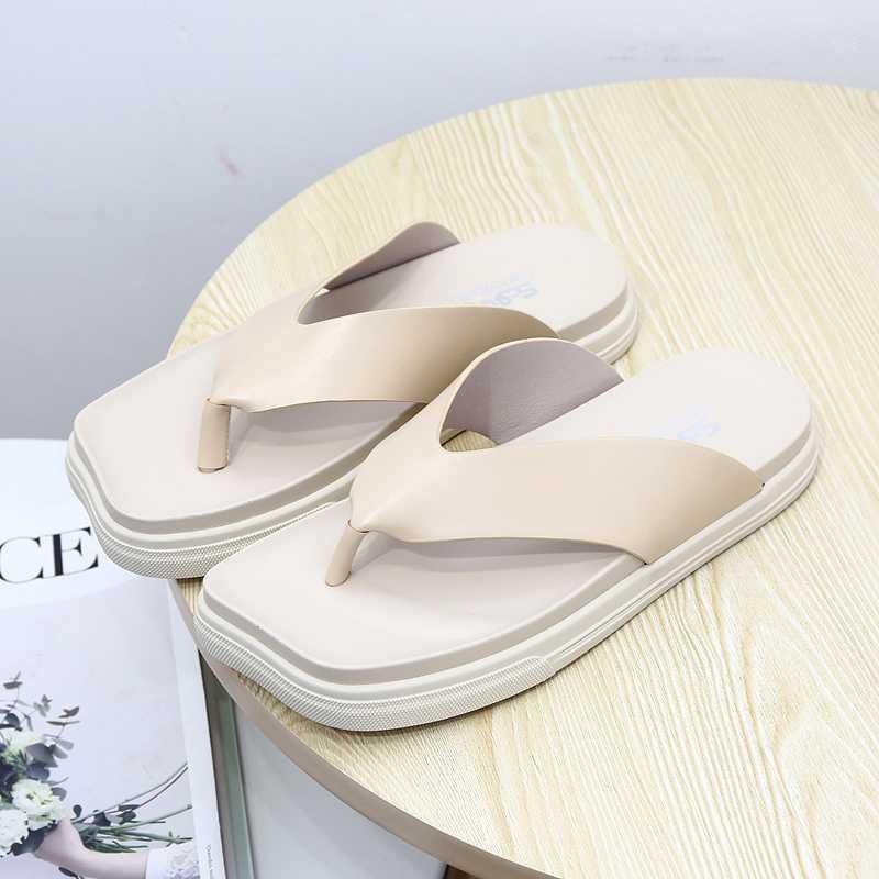 Summer Women Flip Flops Real Leather Flat Platform Thick Bottom Holidays Beach Shoes Vacation Outdoor Slippers Zapatos Mujer1, Beige
Summer Women Flip Flops Real Leather Flat Platform Thick Bottom Holidays Beach Shoes Vacation Outdoor Slippers Zapatos Mujer1, Beige