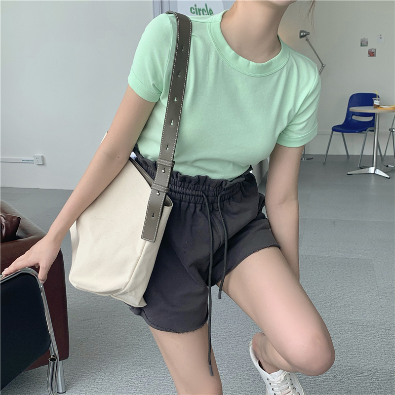 2021 New 5 colors summer color sleeve short thin design T-shirt women's tops (r99291) I9MZ, Pink
2021 New 5 colors summer color sleeve short thin design T-shirt women's tops (r99291) I9MZ, Pink