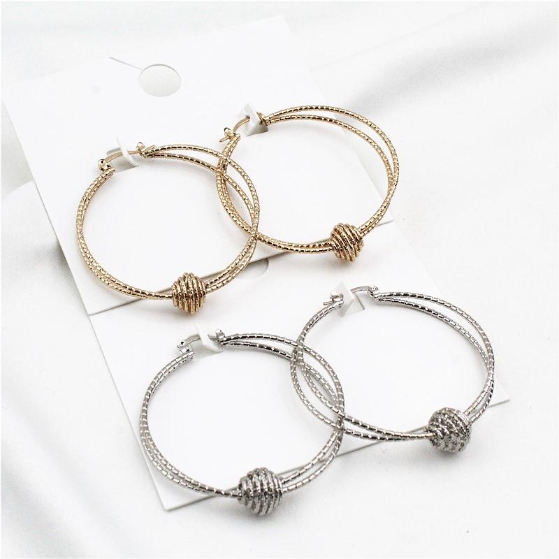 Hoop & Huggie Fashion Gold Silver Color Punk Double Layers Circle Earrings For Women Hip Hop Beads Jewelry Accessory
Hoop & Huggie Fashion Gold Silver Color Punk Double Layers Circle Earrings For Women Hip Hop Beads Jewelry Accessory
