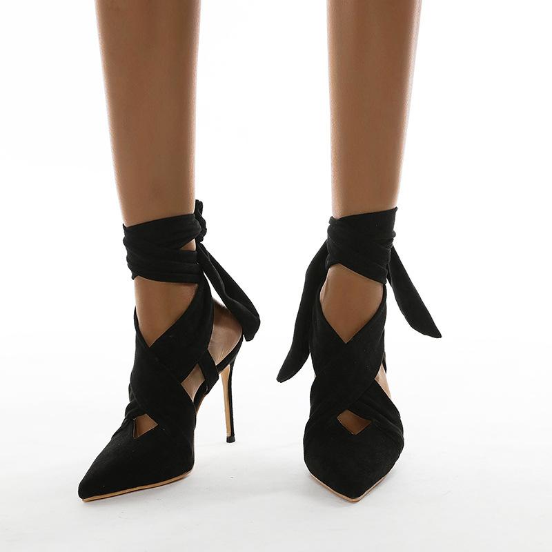 Spring and Summer 2021 New Sexy Pointed Cross Strap with Heel Heel Zipper Fashion Sandals, Black
Spring and Summer 2021 New Sexy Pointed Cross Strap with Heel Heel Zipper Fashion Sandals, Black