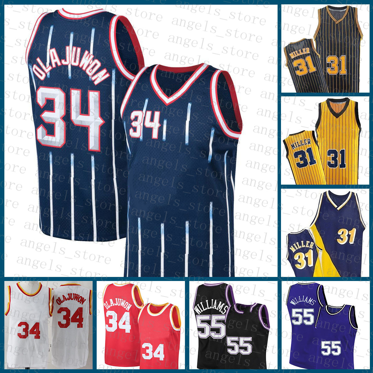 Basketball Jersey Hakeem 34 Olajuwon 2021 New Jason 55 Williams Jerseys Reggie 31 Miller Mens White, Jersey-huojian
Basketball Jersey Hakeem 34 Olajuwon 2021 New Jason 55 Williams Jerseys Reggie 31 Miller Mens White, Jersey-huojian