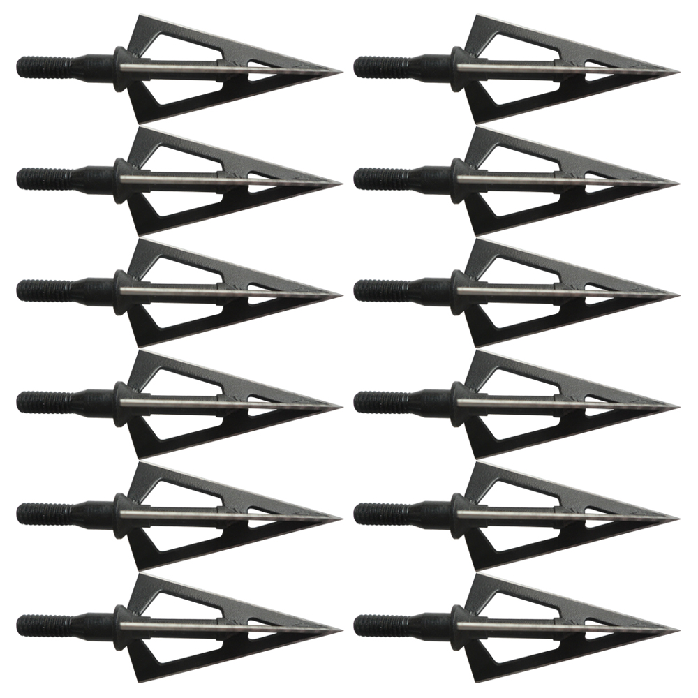 Black Hunting Archery Arrowhead Stainless Steel 100 Grain Razor Blade for Compound Bow Crossbow Arrow Point
Black Hunting Archery Arrowhead Stainless Steel 100 Grain Razor Blade for Compound Bow Crossbow Arrow Point