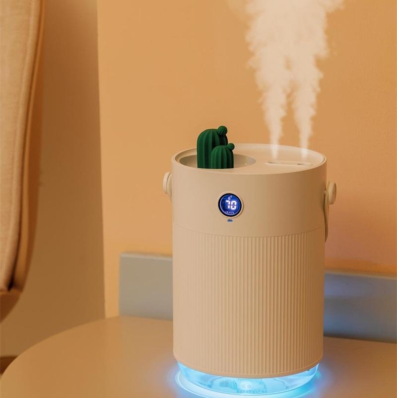 1000ML Air Humidifier Double Nozzle ltrsonic Cool Mist Aroma Diffuser with Colorful LED Light Cactu USB Humidificador
1000ML Air Humidifier Double Nozzle ltrsonic Cool Mist Aroma Diffuser with Colorful LED Light Cactu USB Humidificador