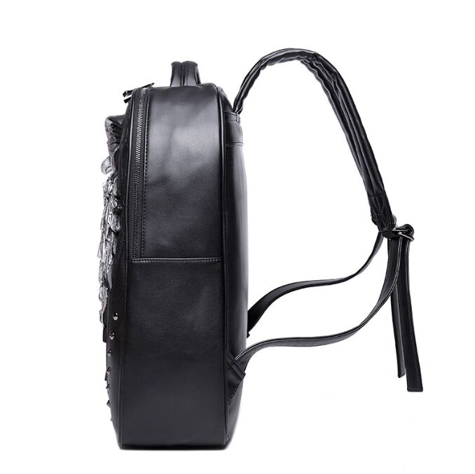Fashion 3D Embossed Owl Skull Backpack bags for Men travel bag unique Originality women Bag personality Rock Cool Laptop handBags