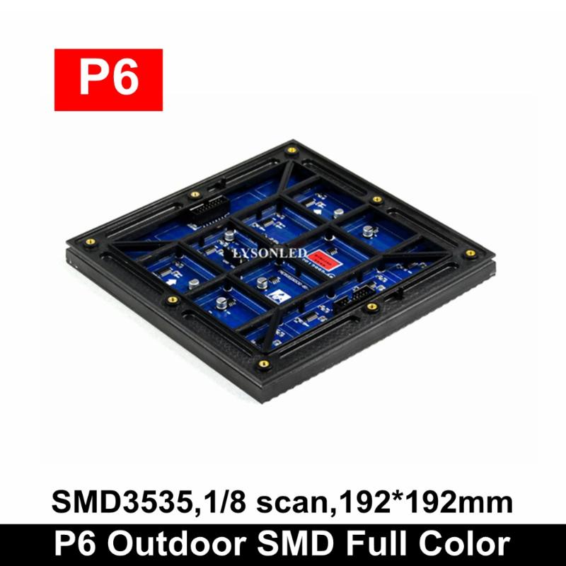 Free Shipping P6 Outdoor SMD RGB Led Display Module 192*192mm Full Collor Video Wall Panel 32x32 Pixels
Free Shipping P6 Outdoor SMD RGB Led Display Module 192*192mm Full Collor Video Wall Panel 32x32 Pixels