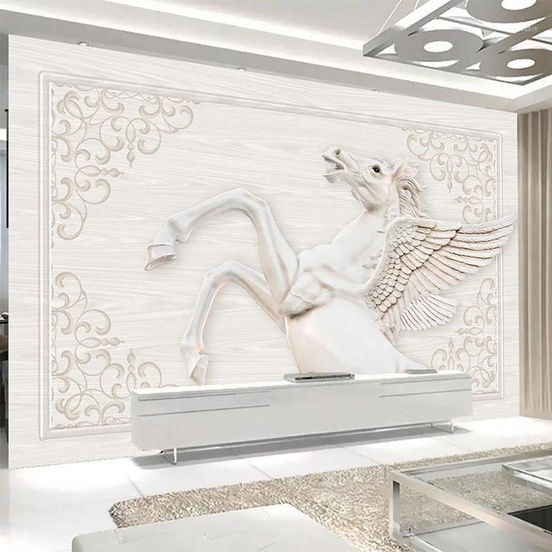 Custom Mural Wallpaper 3D European Style Pattern Horse Wall Painting Living Room TV Sofa Home Decor Background Wall Paper For 3D1, As pic
Custom Mural Wallpaper 3D European Style Pattern Horse Wall Painting Living Room TV Sofa Home Decor Background Wall Paper For 3D1, As pic