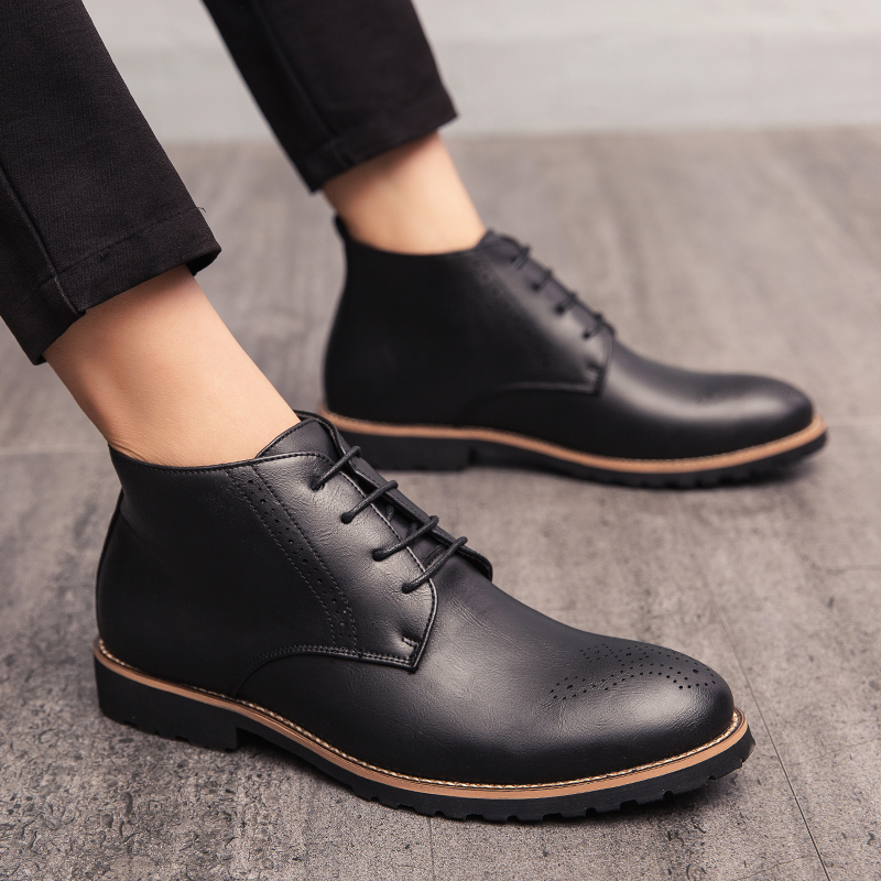 casual spring bullock Men ankle boots fashion leather genuine male shoes zapatos hombre V84N, Brown
casual spring bullock Men ankle boots fashion leather genuine male shoes zapatos hombre V84N, Brown
