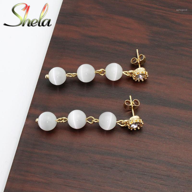 Stud SHELA Semi-precious Opal Stone Earrings For Women White Cute Korean Fashion Jewelry Dangle Pendientes Brincos Wholesale1
Stud SHELA Semi-precious Opal Stone Earrings For Women White Cute Korean Fashion Jewelry Dangle Pendientes Brincos Wholesale1