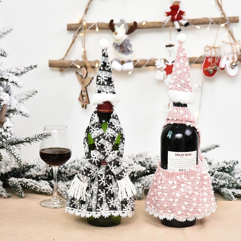 Christmas Wine Bottle Covers Apron Suit Table Wine Bottle Dress Up Props New Year 2020 Christmas Dust Cover Bag1
Christmas Wine Bottle Covers Apron Suit Table Wine Bottle Dress Up Props New Year 2020 Christmas Dust Cover Bag1
