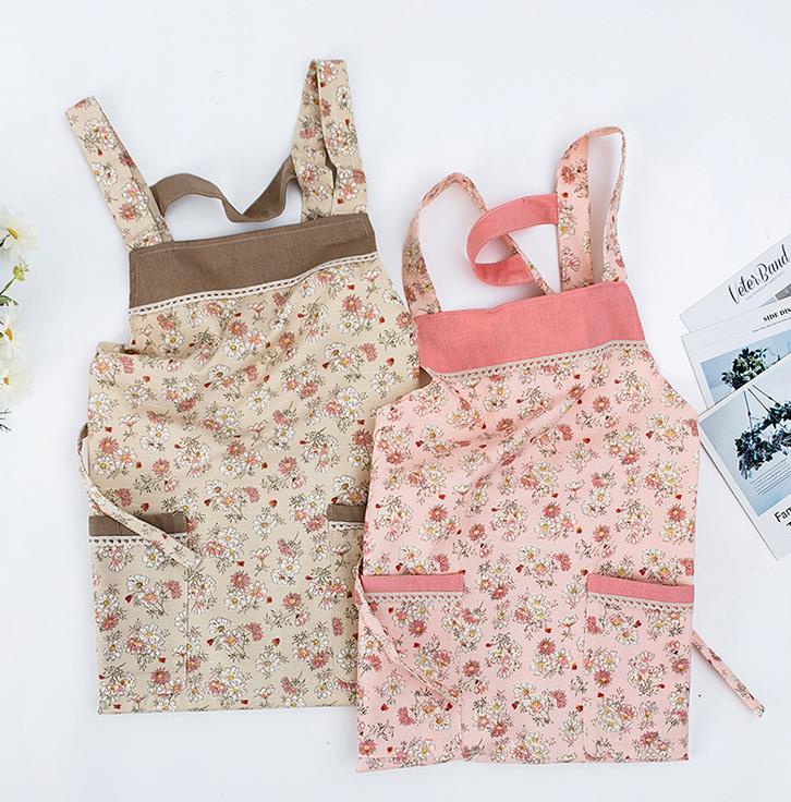 Kitchen Cooking Baking Floral Apron with 2 Pockets Waterproof Sleeveless Tie Up Aprons Gentle Pastoral Style
Kitchen Cooking Baking Floral Apron with 2 Pockets Waterproof Sleeveless Tie Up Aprons Gentle Pastoral Style