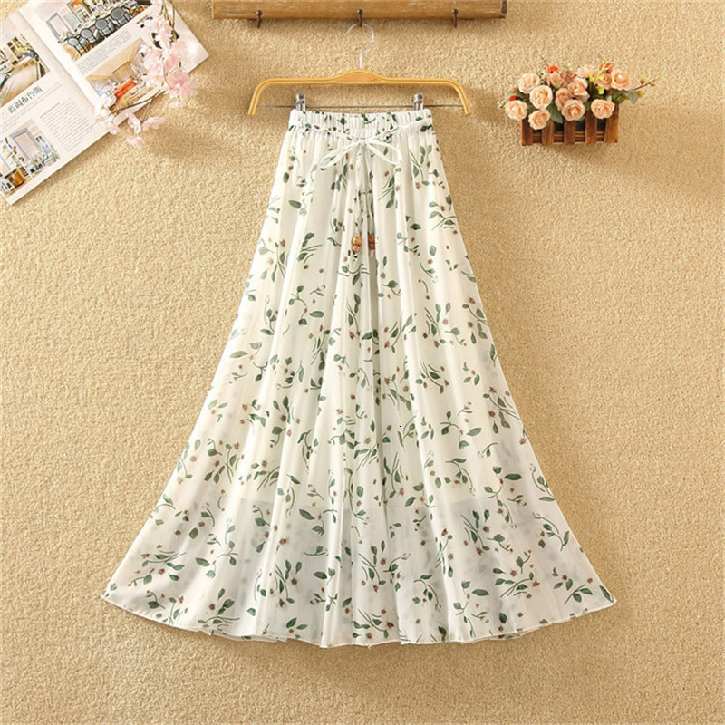 2021 New Women Summer Floral Chiffon Elastic High Waist A- Line Elegant Skirts Female Sweet Lace Up Boho Big Swing Skirt Y181 Ora0, Color 15
2021 New Women Summer Floral Chiffon Elastic High Waist A- Line Elegant Skirts Female Sweet Lace Up Boho Big Swing Skirt Y181 Ora0, Color 15
