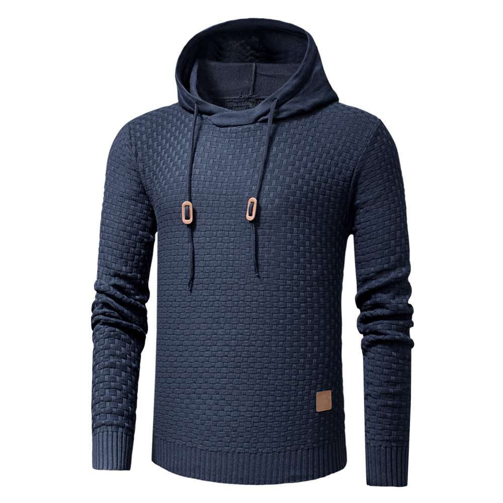 Plus Size 3XL Men Spring Cotton Warm Knitted Sweater Pullover Men Autum 3D Pattern Casual Hooded Sweater Coat Pull Homme Men 201224