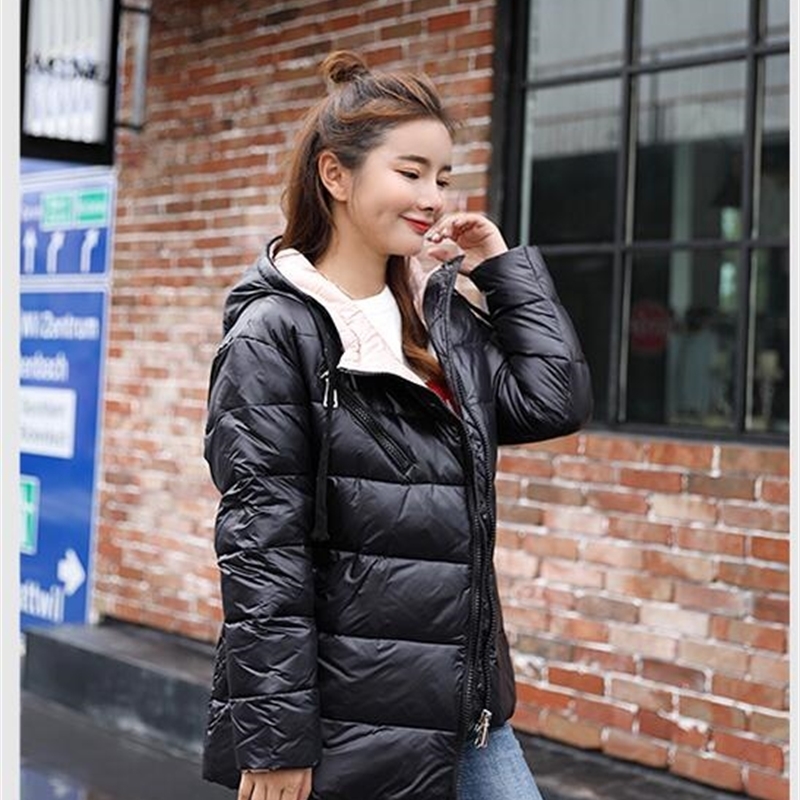 Winter jacket Women Thick Warm Cotton parka coat female Loose Hooded winter coat womens Streetwear Fashion Patch Cotton coats 201019