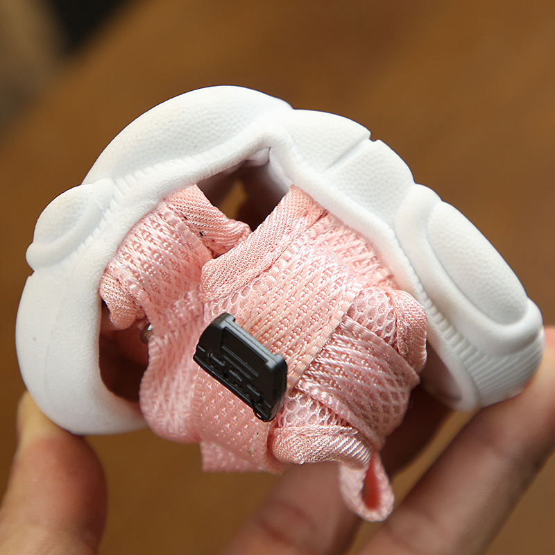 Baby Boy Sandals Black Gray Pink Canvas Infant Girl Sandals Toddler Summer Walking Shoes Newborn Sneaker Beach Shoes D04143 201130