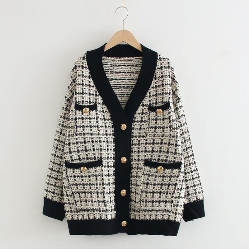820 Free Shipping 2020 Autumn Brand Same Style Regular Long Sleeve Black White Ted V Neck Cardigan Kint Sweater Striped Red Women Clothes
820 Free Shipping 2020 Autumn Brand Same Style Regular Long Sleeve Black White Ted V Neck Cardigan Kint Sweater Striped Red Women Clothes