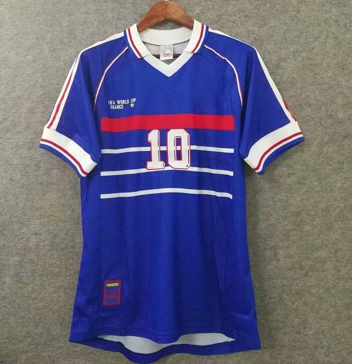 10 ZIDANE 1998 FRANCE RETRO VINTAGE ZIDANE HENRY MAILLOT DE FOOT Thailand Quality soccer jerseys uniforms Football Jerseys shirt Men shirt, Fr 2020 new away with 2018 patch
10 ZIDANE 1998 FRANCE RETRO VINTAGE ZIDANE HENRY MAILLOT DE FOOT Thailand Quality soccer jerseys uniforms Football Jerseys shirt Men shirt, Fr 2020 new away with 2018 patch