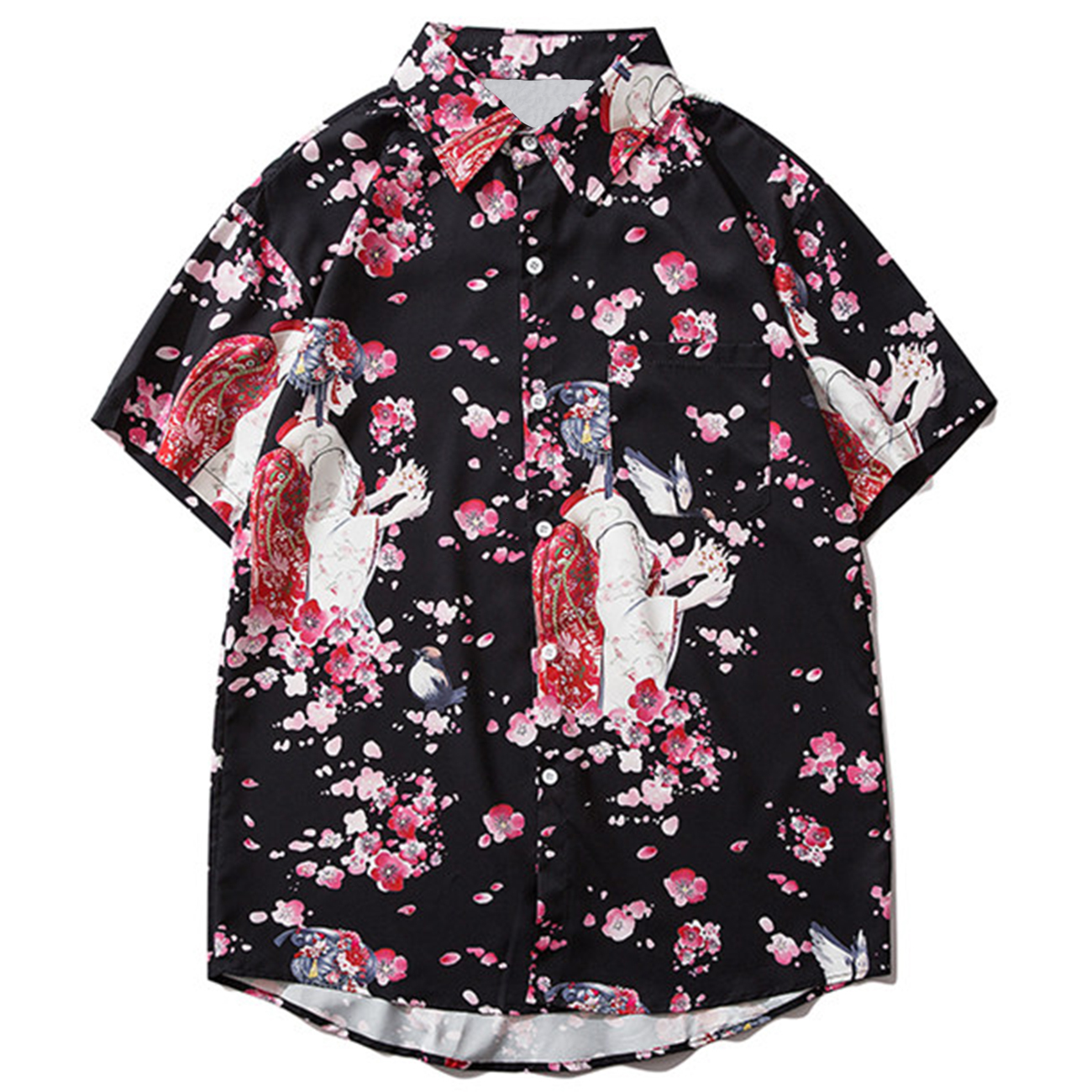 2021 New Aelfric Eden Hip Hop Japanese Floral Geisha Shirts Summer Hawaii Beach Streetwear Loose Harajuku Short Sleeve Shirt Pryu, White
2021 New Aelfric Eden Hip Hop Japanese Floral Geisha Shirts Summer Hawaii Beach Streetwear Loose Harajuku Short Sleeve Shirt Pryu, White