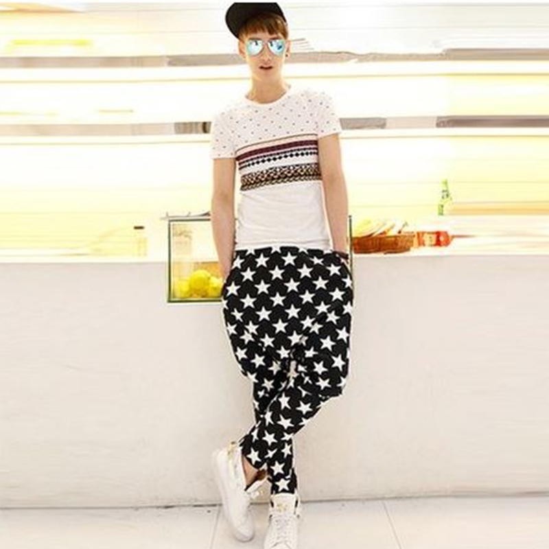Spring and summer new large size men's harem pants personality five-pointed star fashion low-grade pants men's harem pants 201114, Black
Spring and summer new large size men's harem pants personality five-pointed star fashion low-grade pants men's harem pants 201114, Black