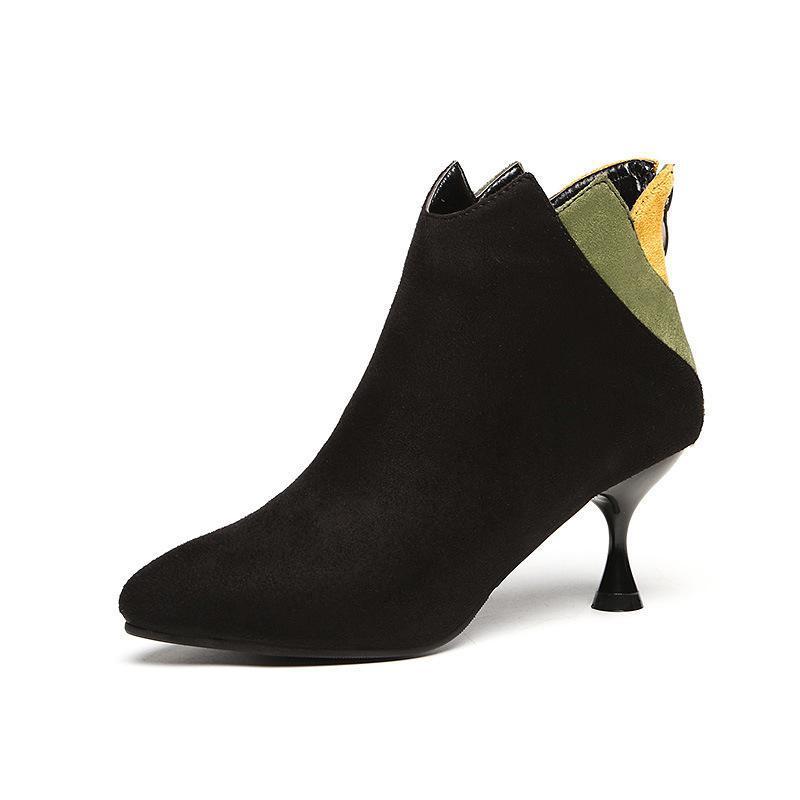 Small heel women's boots 2020 autumn and winter new stiletto high-heeled shoes pointed scrub shoes
Small heel women's boots 2020 autumn and winter new stiletto high-heeled shoes pointed scrub shoes