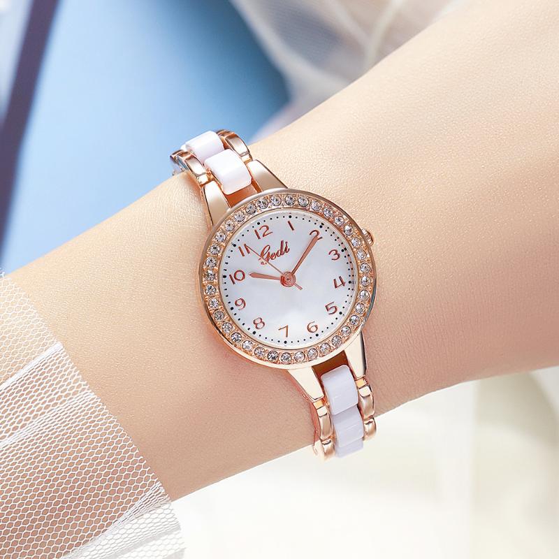 Wristwatches GEDI Simulated Ceramic Ladies Bracelet Watch Fashion Rose Gold Women Quartz Watches Casual Elegant Female Clock, Coffee
Wristwatches GEDI Simulated Ceramic Ladies Bracelet Watch Fashion Rose Gold Women Quartz Watches Casual Elegant Female Clock, Coffee