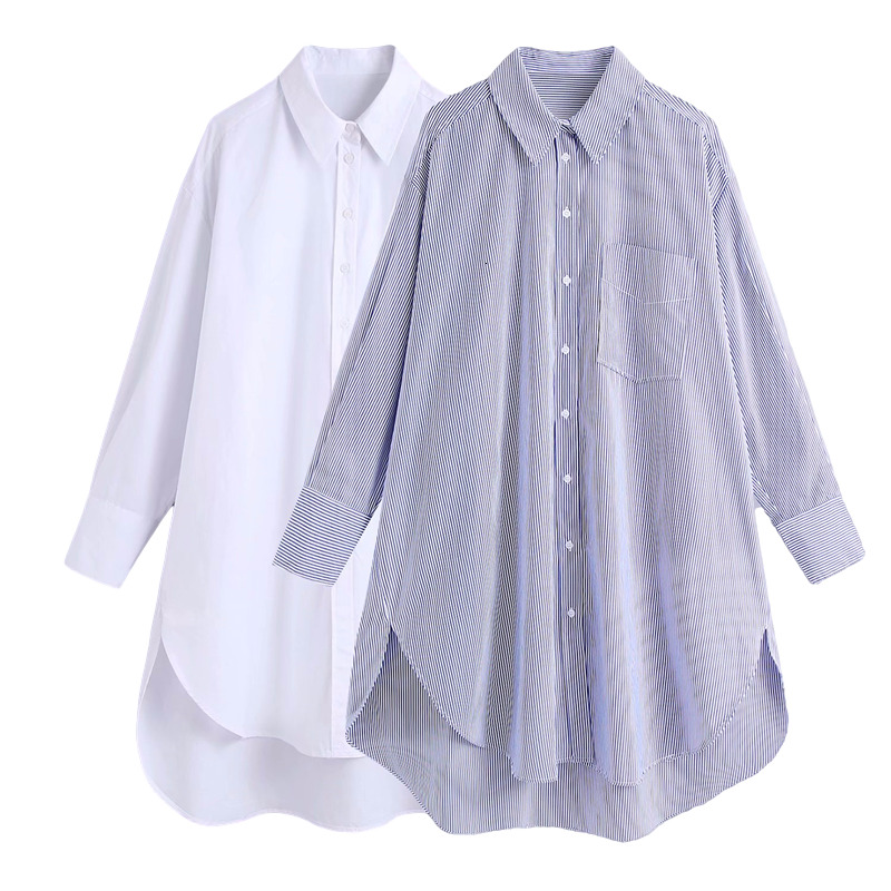 2021 New Elegant Women Turn Down Collar Fashion Ladies Pocket Tops Streetwear Female Chic Long Loose Blouse Causal Girl Shirt Uvoh, White
2021 New Elegant Women Turn Down Collar Fashion Ladies Pocket Tops Streetwear Female Chic Long Loose Blouse Causal Girl Shirt Uvoh, White