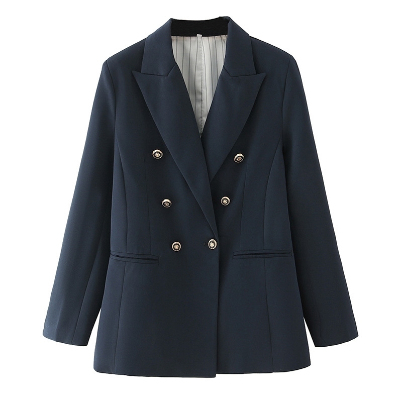 2021 New Women of Vintage Solid Black Blazer Ladies Double Office Breasted Women' Casual Jackets Engraved Collar Girl Suits 5PYE
2021 New Women of Vintage Solid Black Blazer Ladies Double Office Breasted Women' Casual Jackets Engraved Collar Girl Suits 5PYE