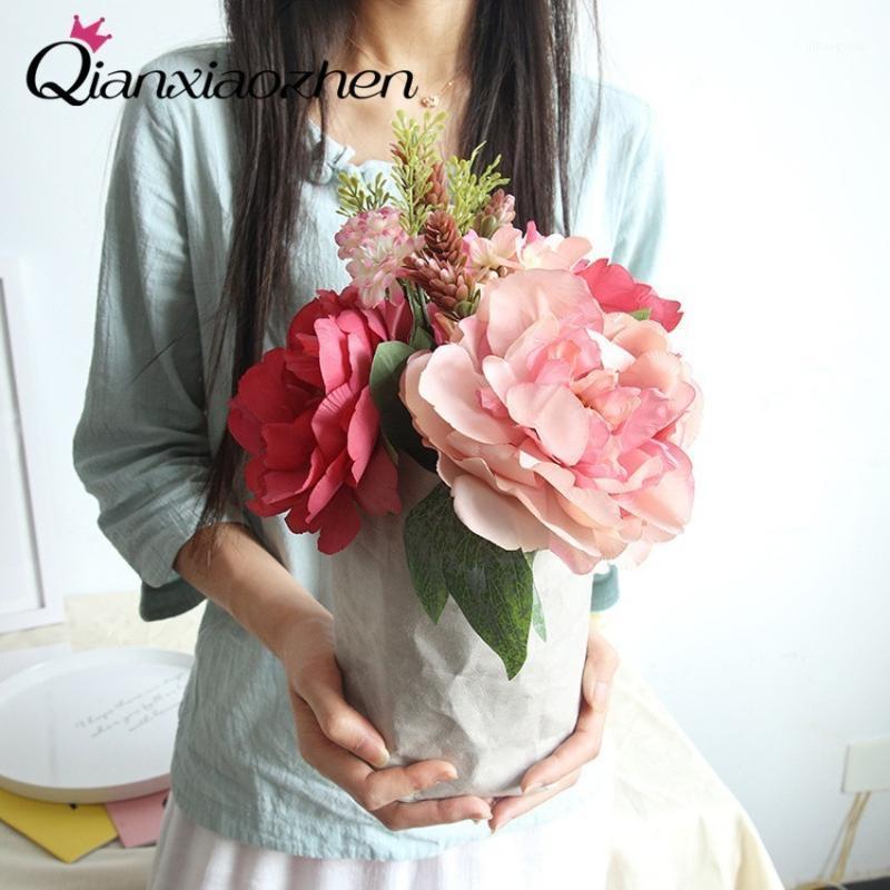 Qianxiaozhen Peony Artificial Flowers For Wedding Fake Flowers Bouquet Wedding Home Decoration1, Green
Qianxiaozhen Peony Artificial Flowers For Wedding Fake Flowers Bouquet Wedding Home Decoration1, Green