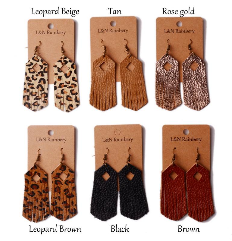 2020 New Classic Leopard Print Real Leather LongTassel Drop Dangle Earrings Bohemia Statement Vertical Bar Ear Leather Earrings
2020 New Classic Leopard Print Real Leather LongTassel Drop Dangle Earrings Bohemia Statement Vertical Bar Ear Leather Earrings