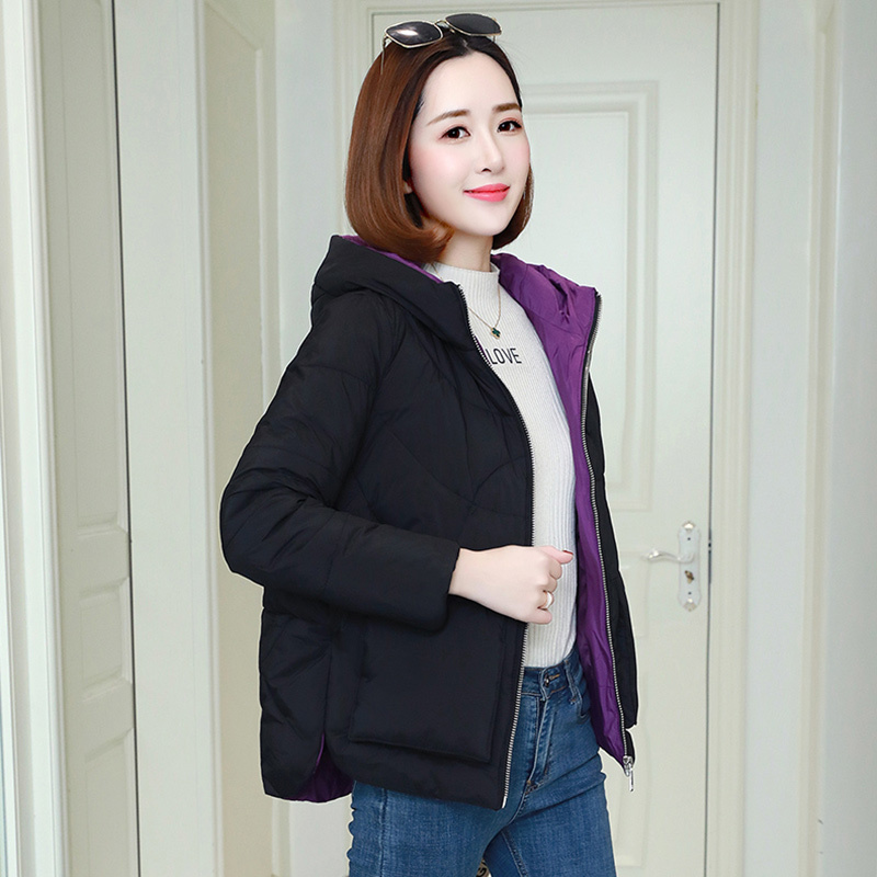 Winter Warm Hooded Coats Women Casual Jackets New Fashion Double Pocket Thick Cotton Parka Female Outerwear Coat P241 201027