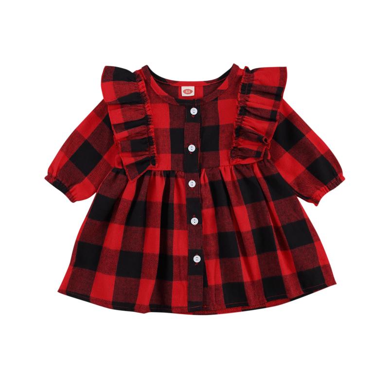 FOCUSNORM Christmas Princess Baby Girls Dress Ruffles Long Sleeve Plaid Print A-Line Mini Dress Outfits 0-24M, As pic
FOCUSNORM Christmas Princess Baby Girls Dress Ruffles Long Sleeve Plaid Print A-Line Mini Dress Outfits 0-24M, As pic