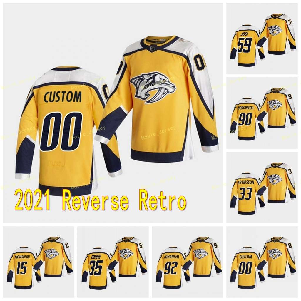 59 Roman Josi Nashville Predators 2021 Reverse Retro Ryan Ellis Matt Duchene Pekka Rinne Johansen Richardson Forsberg Special Jersey, Black;red
59 Roman Josi Nashville Predators 2021 Reverse Retro Ryan Ellis Matt Duchene Pekka Rinne Johansen Richardson Forsberg Special Jersey, Black;red