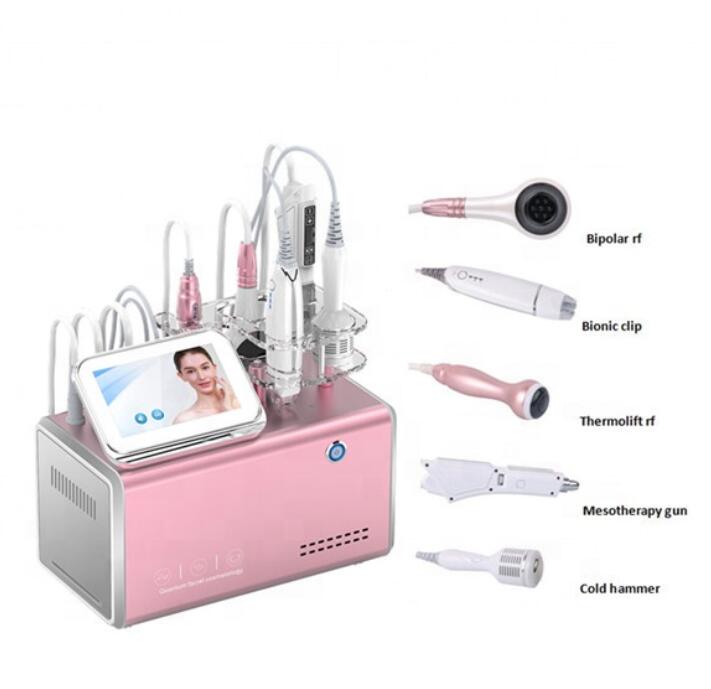 NEW Arrival Needle Mesotherapy Noninvasive Meso Gun EMS Skin Tightening Skin Care Machine RF Bionic Clip Wrinkle Removal Machine