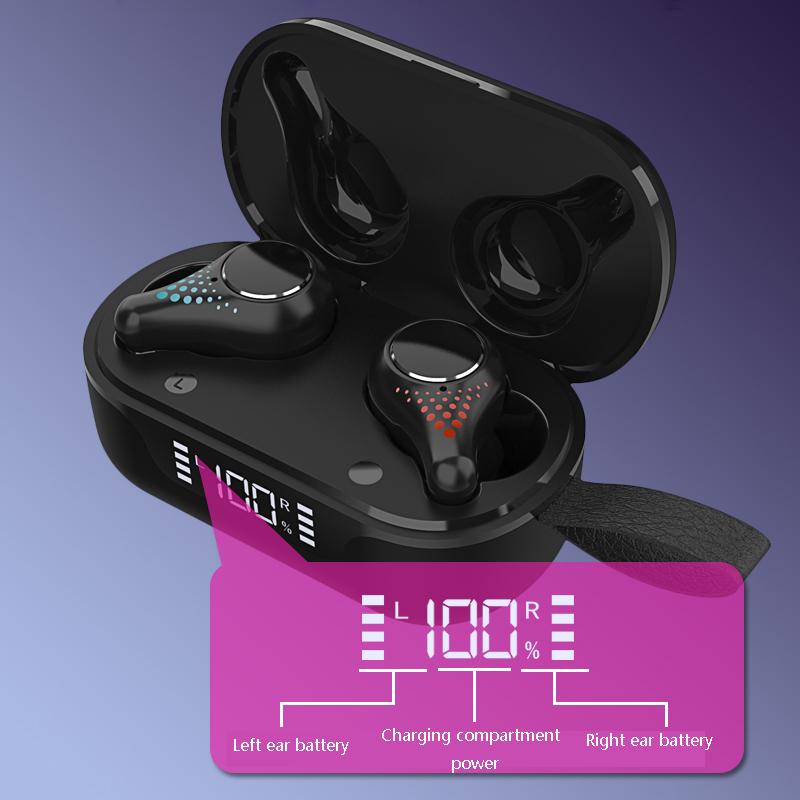 TWS Wireless Headset 9D Stereo Earbuds Bluetooth Earphone Noise Cancelling Outdoor Sport Waterproof Headphone with Microphone, Black
TWS Wireless Headset 9D Stereo Earbuds Bluetooth Earphone Noise Cancelling Outdoor Sport Waterproof Headphone with Microphone, Black