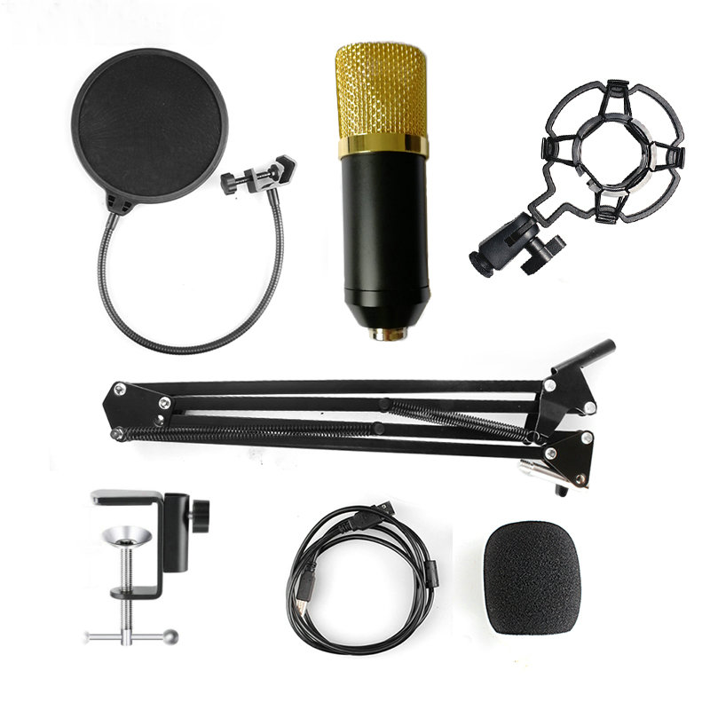 USB Microphone Studio Professional Condenser Wired Computer Microphone With Stand For Karaoke Video Recording PC BM700
USB Microphone Studio Professional Condenser Wired Computer Microphone With Stand For Karaoke Video Recording PC BM700