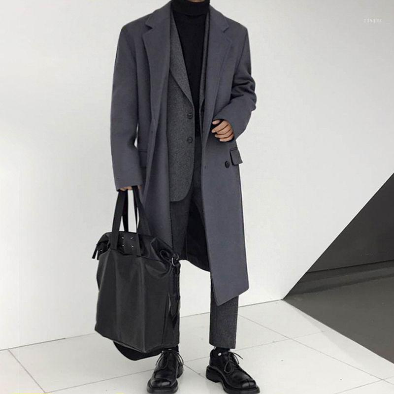 Winter Thick Woolen Coat Men's Warm Fashion Solid Color Casual Korean Woolen Coat Men Streetwear Loose Long Jacket Mens1, Black
Winter Thick Woolen Coat Men's Warm Fashion Solid Color Casual Korean Woolen Coat Men Streetwear Loose Long Jacket Mens1, Black