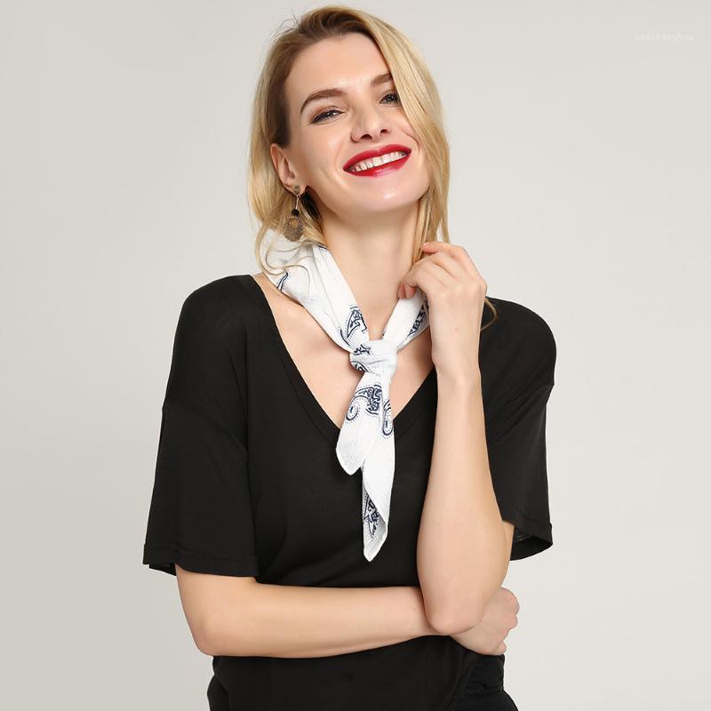 Scarves Women's Luxury Scarfs Square Summer Print Cotton Small Fashion Pattern High-End Packaging Available, Blue;gray
Scarves Women's Luxury Scarfs Square Summer Print Cotton Small Fashion Pattern High-End Packaging Available, Blue;gray