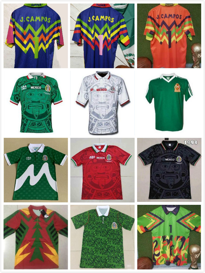 1998 Mexico Color matching Multicolor Verde Pink Multi-Color Jorge Campos #1 Goalkeeper Zidane Henry Vintage Camisetas Jersey, Green
1998 Mexico Color matching Multicolor Verde Pink Multi-Color Jorge Campos #1 Goalkeeper Zidane Henry Vintage Camisetas Jersey, Green