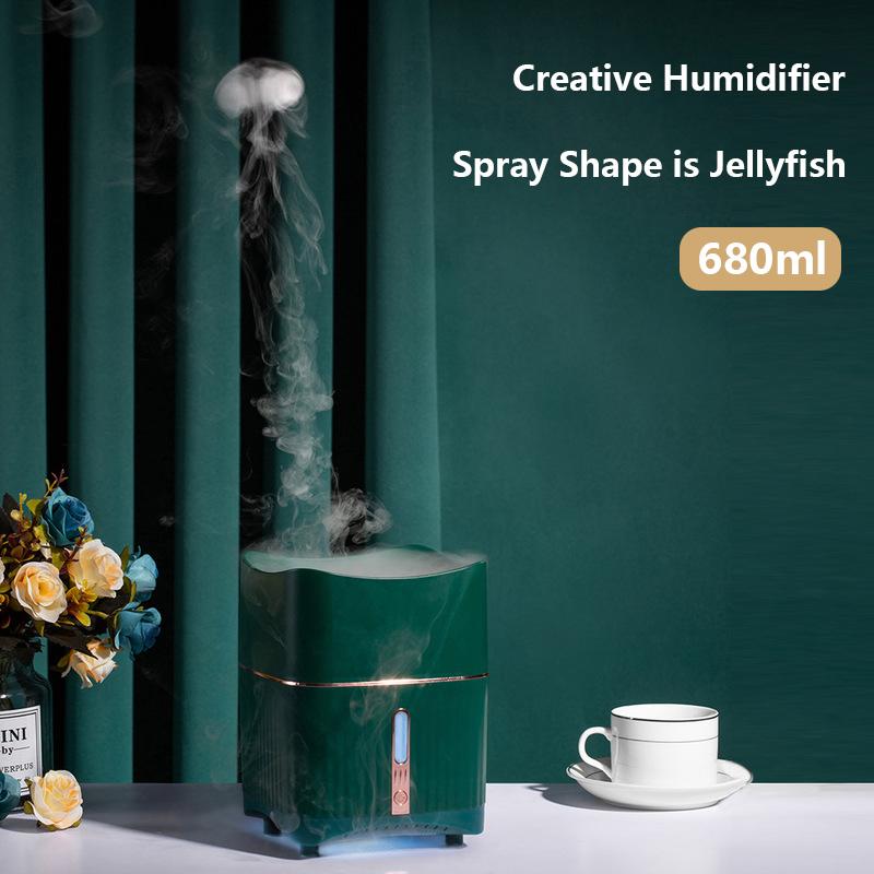 2020 Latest Ultrasonic Air Humidifier 680ML Aroma Essential Oil Diffuser for Home Creative Jellyfish Spray Shape Mist Maker 
2020 Latest Ultrasonic Air Humidifier 680ML Aroma Essential Oil Diffuser for Home Creative Jellyfish Spray Shape Mist Maker