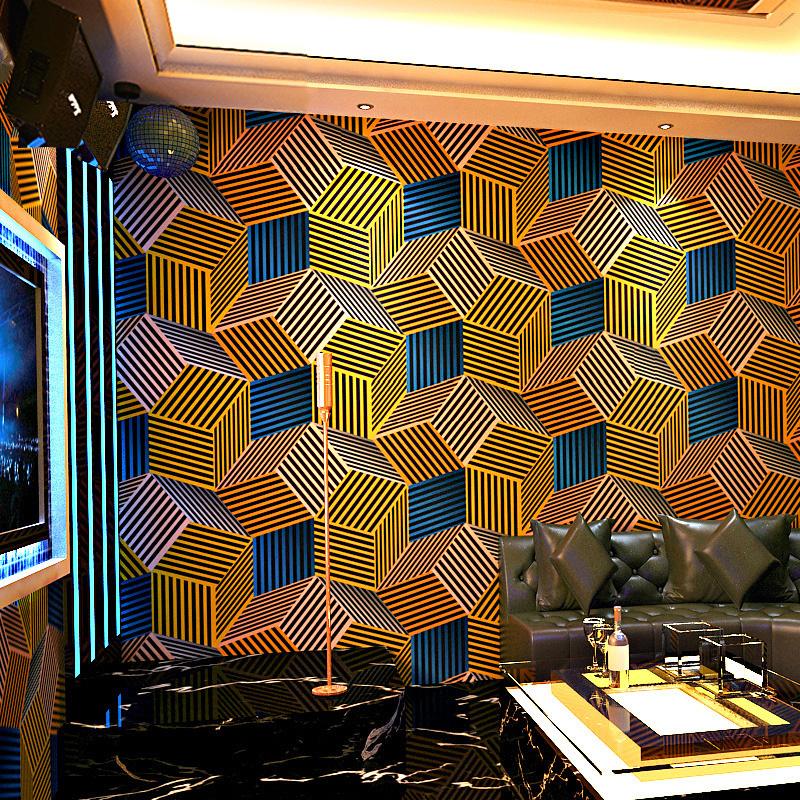 KTV Wallpaper Karaoke Hall Flash Wall Cloth 3D Reflective Plaid Geometric Pattern Graphic Theme Box Background Wall Wallpaper, Rose red
KTV Wallpaper Karaoke Hall Flash Wall Cloth 3D Reflective Plaid Geometric Pattern Graphic Theme Box Background Wall Wallpaper, Rose red
