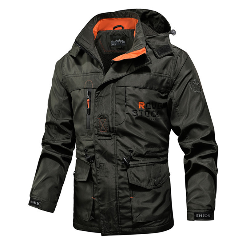Fashion Men Outdoor Jacket Spring Autumn Thin Windbreaker Jacket Breathable Coat Men Windproof Waterproof Hiking Casual Outwear 201218