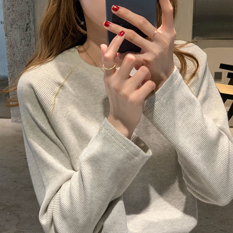 2021 New 3 colors Korean autumn solid-style cropped tops basic sleeve long t-shirts of women's femme shirt (x1629 DSS5, Dark grey
2021 New 3 colors Korean autumn solid-style cropped tops basic sleeve long t-shirts of women's femme shirt (x1629 DSS5, Dark grey